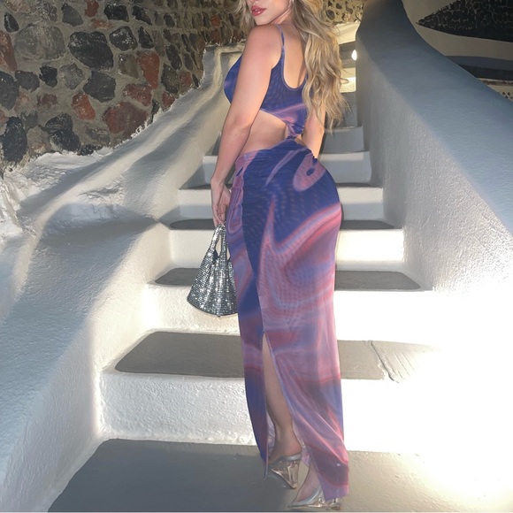 Farai London x Revolve Aiya One Shoulder Dress Purple - Picture 2 of 2